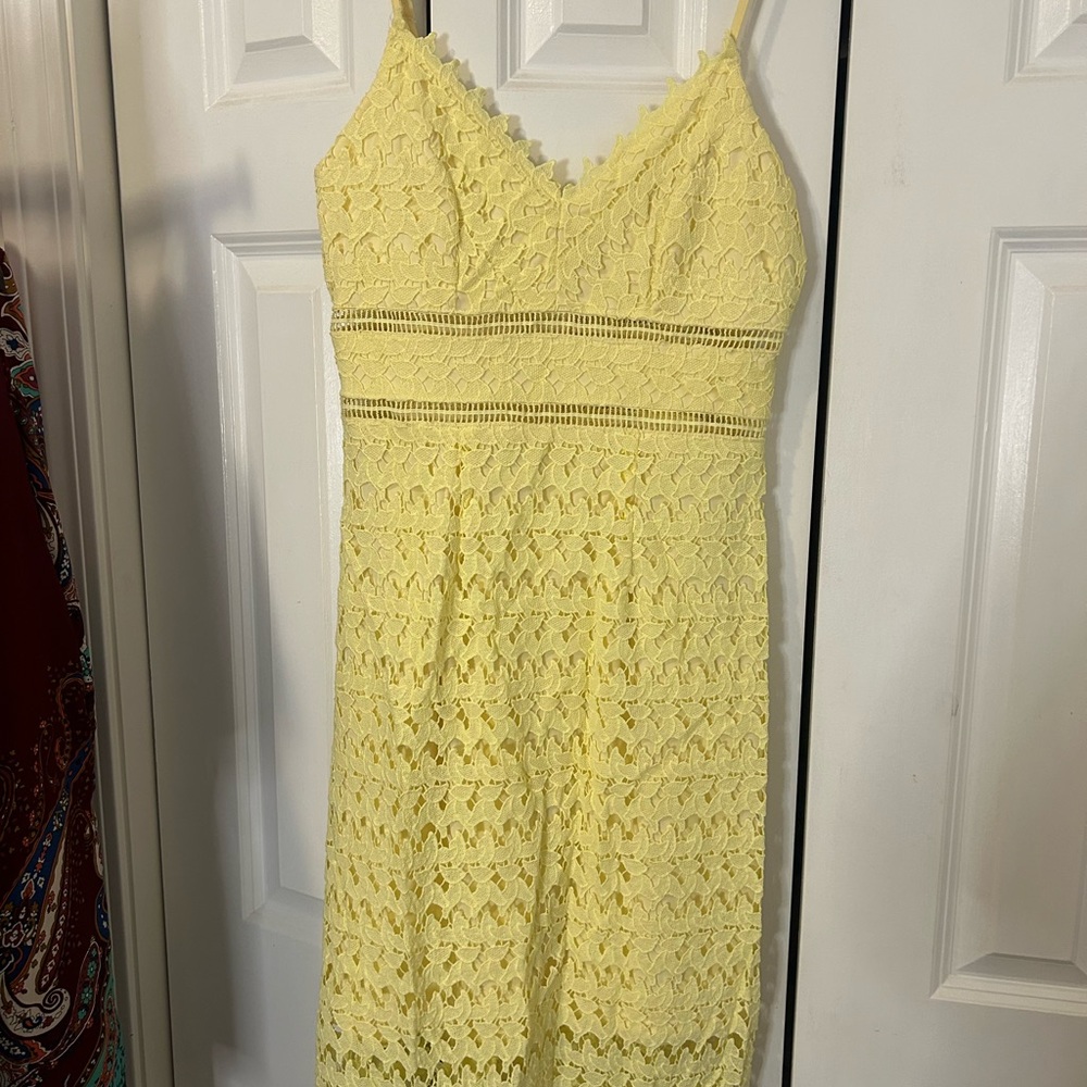 Yellow Lace Dress